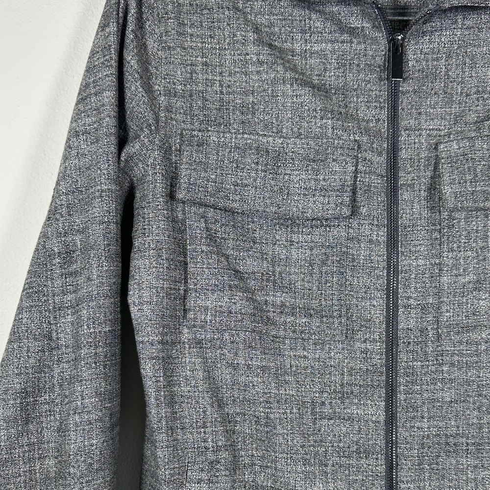 Murano Slim Fit Charcoal Gray Lightweight Zip Front Jacket Men’s Small - Picture 4 of 9